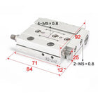 Airtac  HLF series: ultra-thin precision slide cylinder  - HLF20X10S