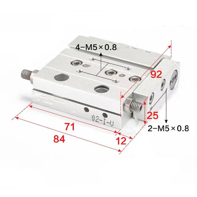 Airtac  HLF series: ultra-thin precision slide cylinder  - HLF20X10S