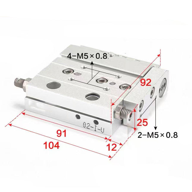 Airtac  HLF series: ultra-thin precision slide cylinder  - HLF20X30S