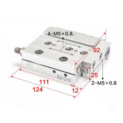 Airtac  HLF series: ultra-thin precision slide cylinder  - HLF20X40S