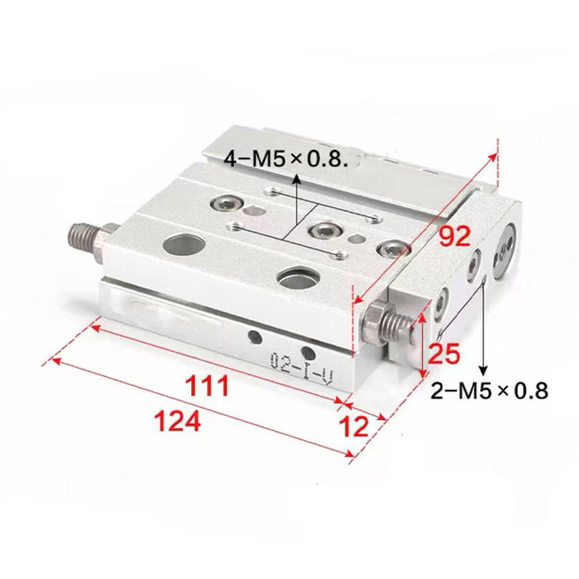 Airtac  HLF series: ultra-thin precision slide cylinder  - HLF20X40S