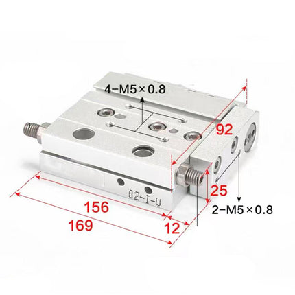 Airtac  HLF series: ultra-thin precision slide cylinder  - HLF20X75S