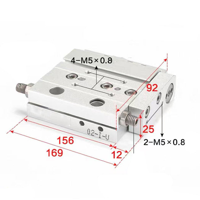 Airtac  HLF series: ultra-thin precision slide cylinder  - HLF20X75S