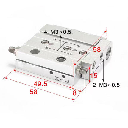 Airtac  HLF series: ultra-thin precision slide cylinder  - HLF8X10S