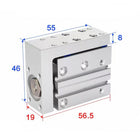 Airtac  HLH Series: Side Rail Type Precision Slide Cylinder  - HLH10X10S