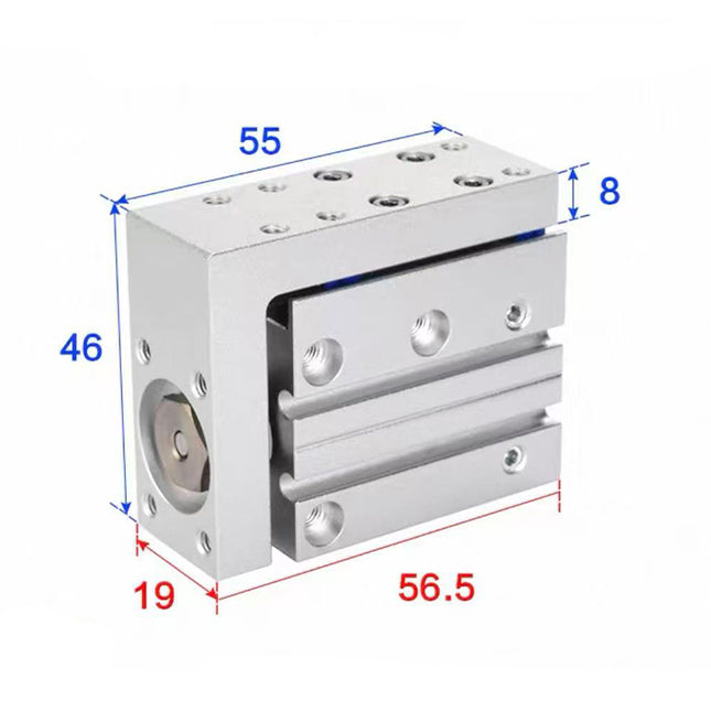 Airtac  HLH Series: Side Rail Type Precision Slide Cylinder  - HLH10X10S