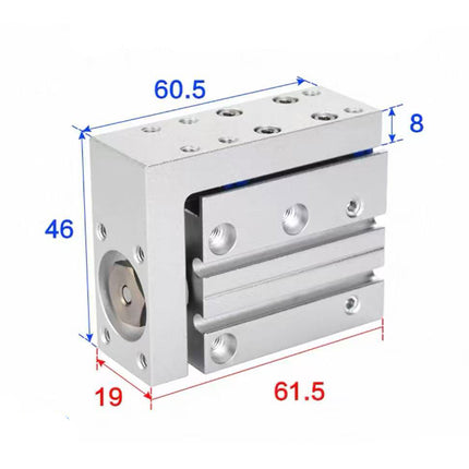 Airtac  HLH Series: Side Rail Type Precision Slide Cylinder  - HLH10X15S