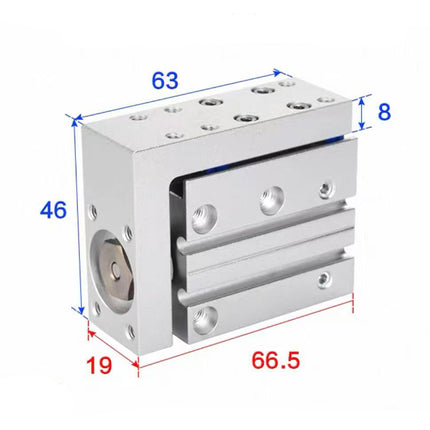 Airtac  HLH Series: Side Rail Type Precision Slide Cylinder  - HLH10X20S