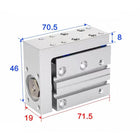 Airtac  HLH Series: Side Rail Type Precision Slide Cylinder  - HLH10X25S