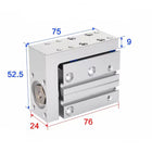 Airtac  HLH Series: Side Rail Type Precision Slide Cylinder  - HLH16X20S