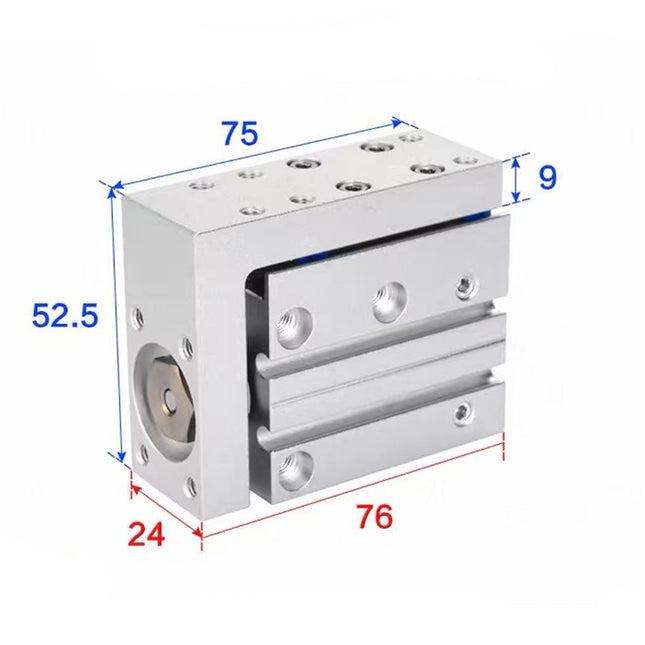 Airtac  HLH Series: Side Rail Type Precision Slide Cylinder  - HLH16X20S