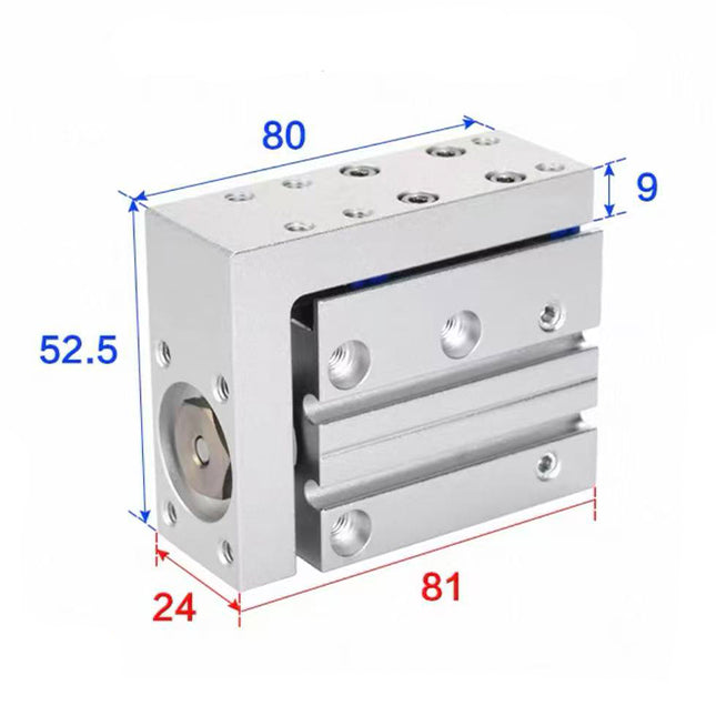 Airtac  HLH Series: Side Rail Type Precision Slide Cylinder  - HLH16X25S