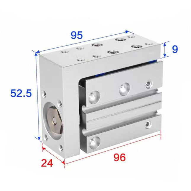 Airtac  HLH Series: Side Rail Type Precision Slide Cylinder  - HLH16X40S