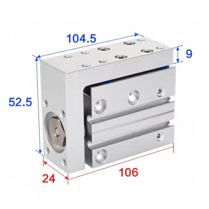Airtac  HLH Series: Side Rail Type Precision Slide Cylinder  - HLH16X50S