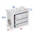 Airtac  HLH Series: Side Rail Type Precision Slide Cylinder  - HLH16X5S