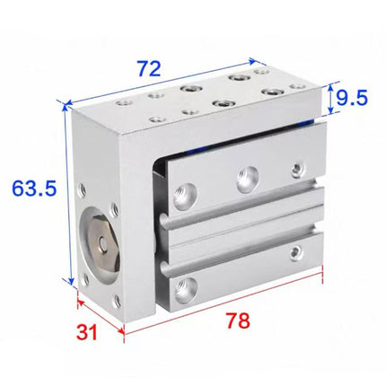 Airtac  HLH Series: Side Rail Type Precision Slide Cylinder  - HLH20X10S