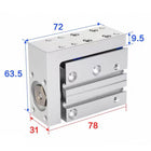 Airtac  HLH Series: Side Rail Type Precision Slide Cylinder  - HLH20X10S