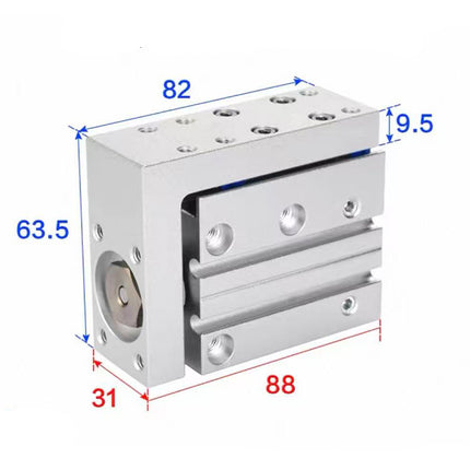 Airtac  HLH Series: Side Rail Type Precision Slide Cylinder  - HLH20X20S