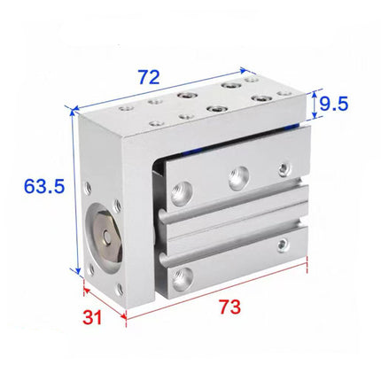 Airtac  HLH Series: Side Rail Type Precision Slide Cylinder  - HLH20X5S