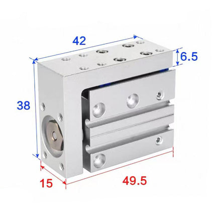 Airtac  HLH Series: Side Rail Type Precision Slide Cylinder  - HLH6X10S