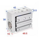 Airtac  HLH Series: Side Rail Type Precision Slide Cylinder  - HLH6X10S