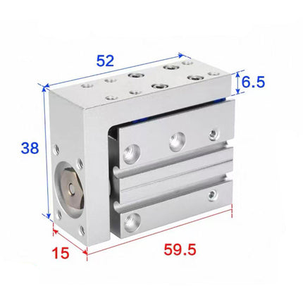Airtac  HLH Series: Side Rail Type Precision Slide Cylinder  - HLH6X20S