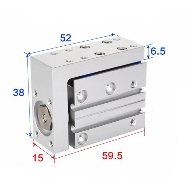 Airtac  HLH Series: Side Rail Type Precision Slide Cylinder  - HLH6X20S