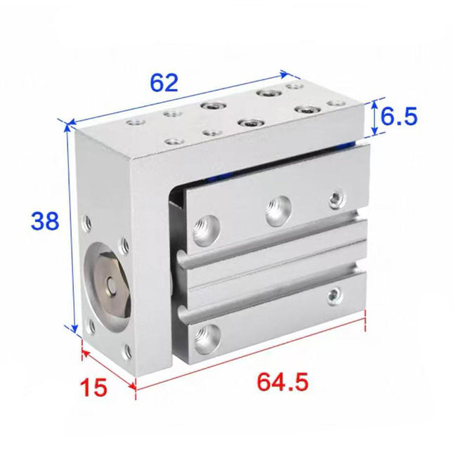 Airtac  HLH Series: Side Rail Type Precision Slide Cylinder  - HLH6X25S