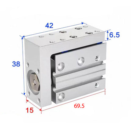 Airtac  HLH Series: Side Rail Type Precision Slide Cylinder  - HLH6X30S