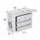 Airtac  HLH Series: Side Rail Type Precision Slide Cylinder  - HLH6X30S