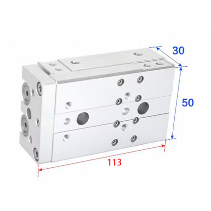 Airtac  HLQ Series: Dual-Axis Precision Slide Cylinder  - HLQ12X50S