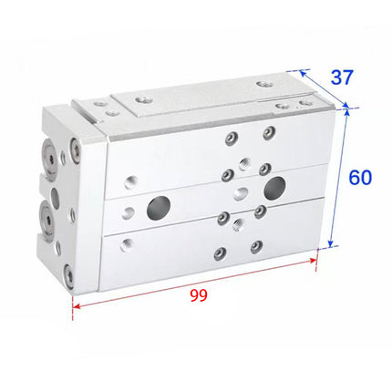 Airtac  HLQ Series: Dual-Axis Precision Slide Cylinder  - HLQ16X30S