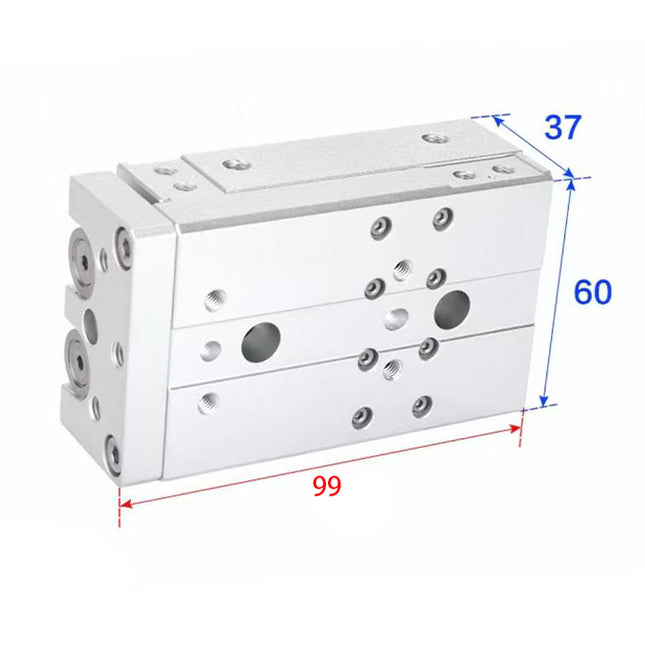 Airtac  HLQ Series: Dual-Axis Precision Slide Cylinder  - HLQ16X30S