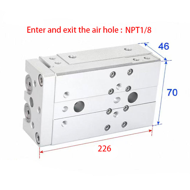 Airtac  HLQ Series: Dual-Axis Precision Slide Cylinder  - HLQ20X100ST
