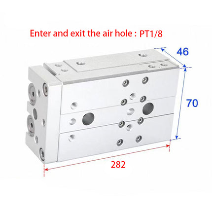 Airtac  HLQ Series: Dual-Axis Precision Slide Cylinder  - HLQ20X150S