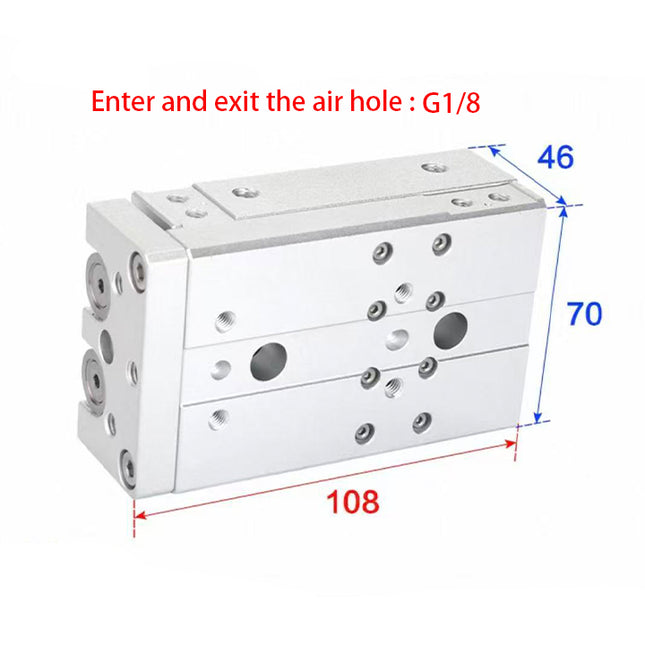 Airtac  HLQ Series: Dual-Axis Precision Slide Cylinder  - HLQ20X30SG