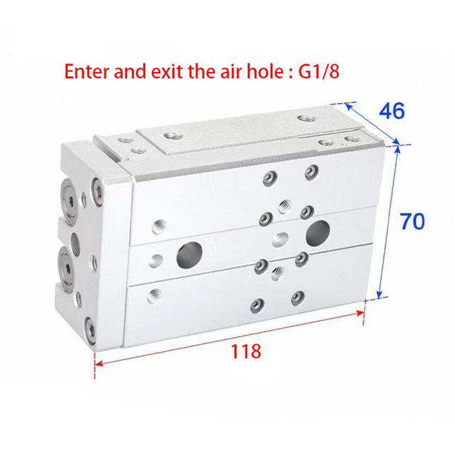 Airtac  HLQ Series: Dual-Axis Precision Slide Cylinder  - HLQ20X40SG