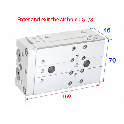 Airtac  HLQ Series: Dual-Axis Precision Slide Cylinder  - HLQ20X75SG