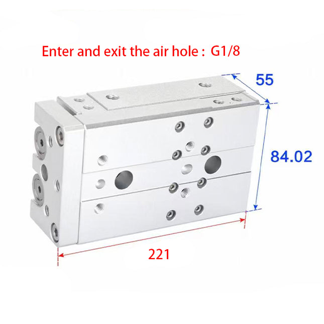 Airtac  HLQ Series: Dual-Axis Precision Slide Cylinder  - HLQ25X100SG