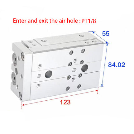 Airtac  HLQ Series: Dual-Axis Precision Slide Cylinder  - HLQ25X10S