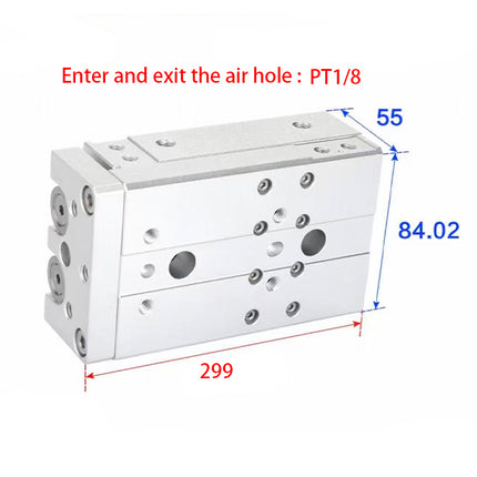 Airtac  HLQ Series: Dual-Axis Precision Slide Cylinder  - HLQ25X150S
