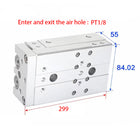 Airtac  HLQ Series: Dual-Axis Precision Slide Cylinder  - HLQ25X150S