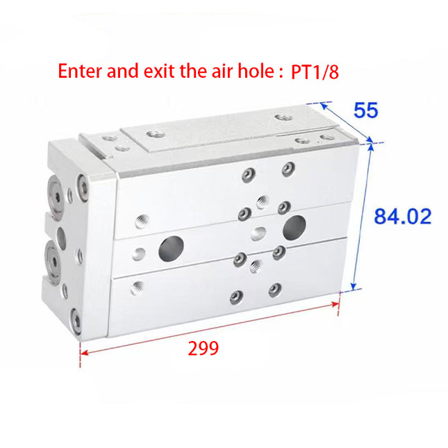 Airtac  HLQ Series: Dual-Axis Precision Slide Cylinder  - HLQ25X150S