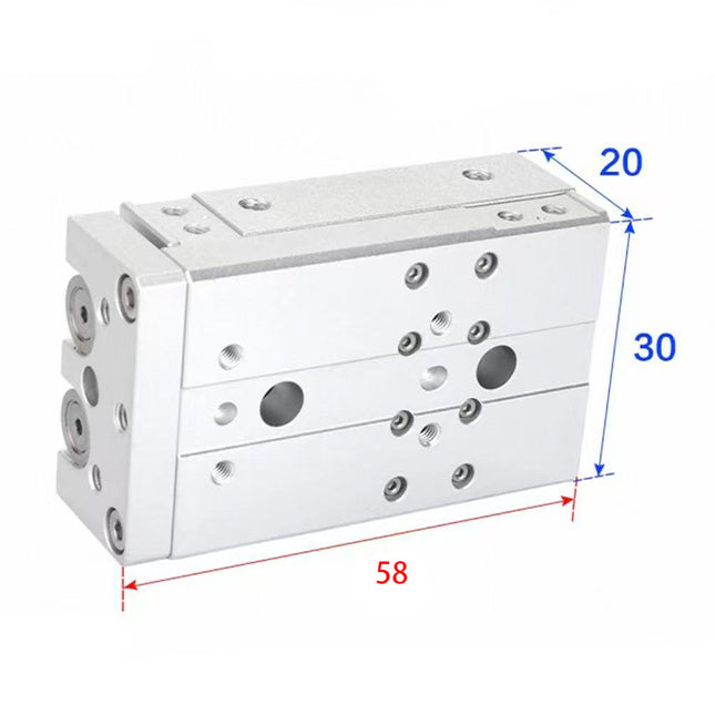 Airtac  HLQ Series: Dual-Axis Precision Slide Cylinder  - HLQ6X20S