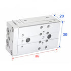Airtac  HLQ Series: Dual-Axis Precision Slide Cylinder  - HLQ6X40S