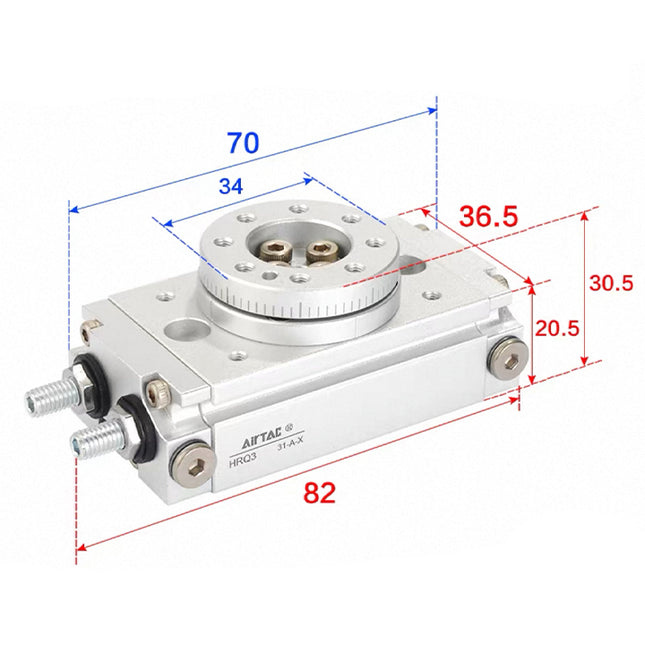 Airtac HRQ: Rotary Table/Rack& Pinion Style - HRQ3