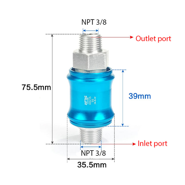 Airtac HSV-10: Slide Valve - HSV10SST