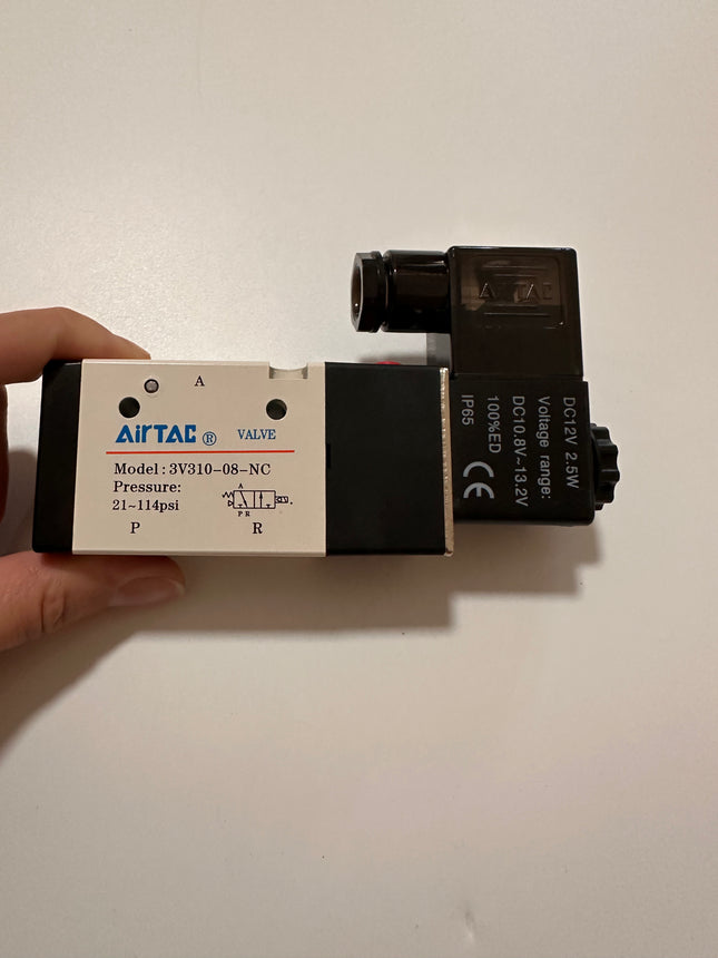 Airtac 3V310-08-NC : Solenoid valve(3/2 way) - 3V31008NCFT-W
