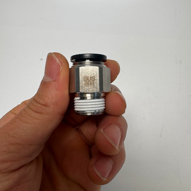 Airtac PC: Male connector--One-touch fittings(stainless steel) - PC1203D-S