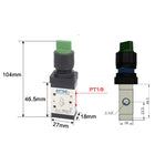 Airtac M3HS110-06: Manual Valve. 3 Way - M3HS11006G